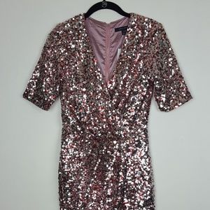 French Connection Pink Sequenced Dress